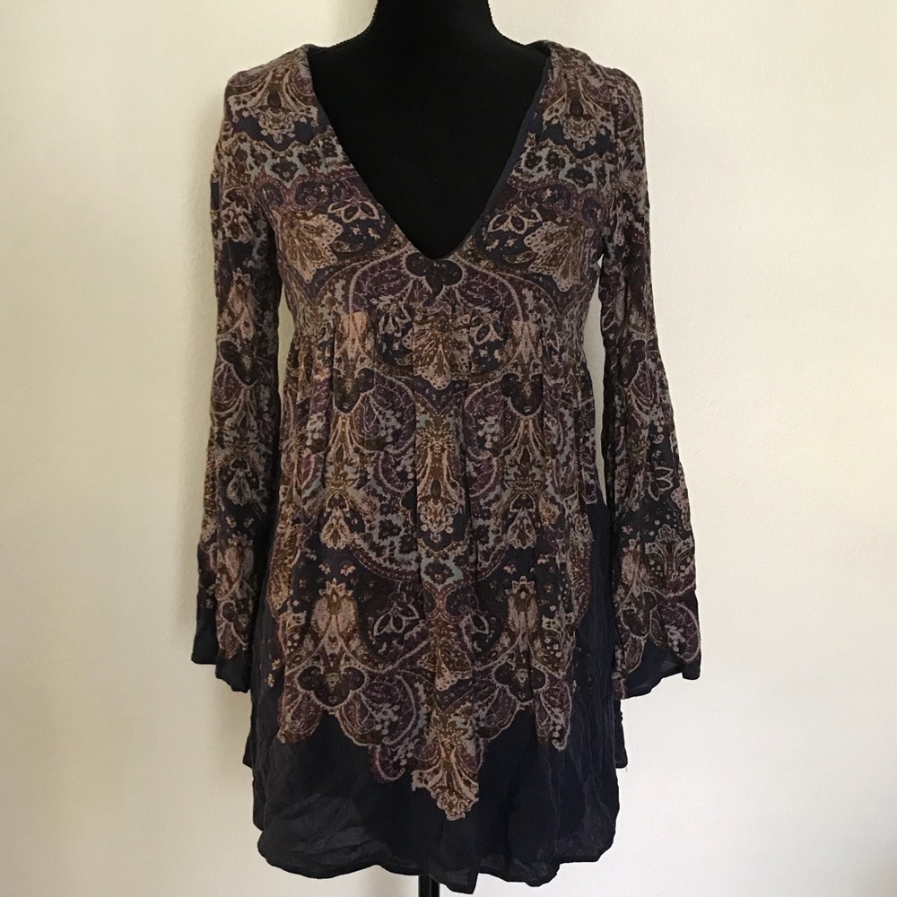 Free People long sleeve Mini dress